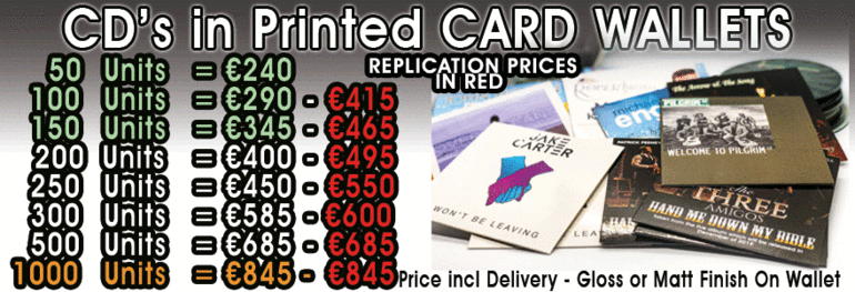 CD Cardboard Wallets Click Here