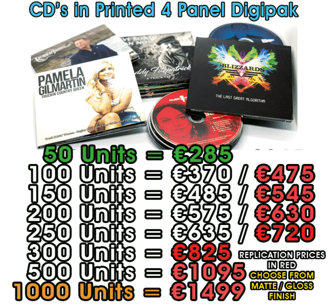 CD in 4 Panel Digipak Prices